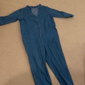 HATCH Maternity Blue Denim Jumpsuit